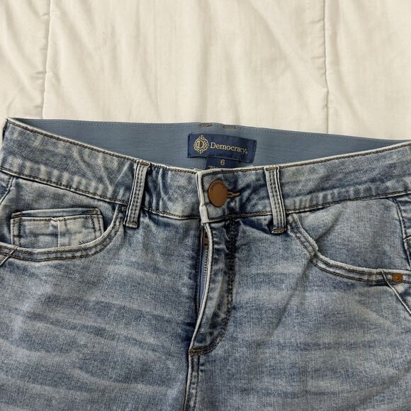 Democracy Jeans Womens 6 Blue Kathryn Eco Bootcut Sustainable AB Itty Bitty - Picture 3 of 9